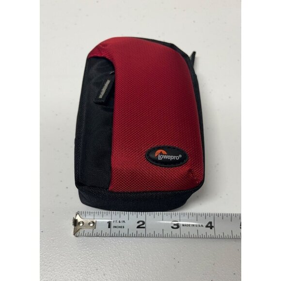 LowePro Tahoe 30 Camera Belt Pouch Bag 5.5 x 1.5 x 3.5in Red Compact EXCELLENT - Picture 7 of 8